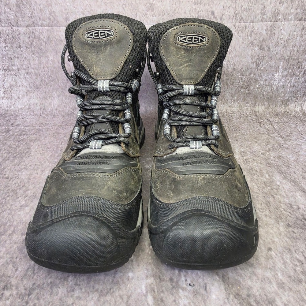 Keen Dry Ridge Flex Mid Waterproof Hiking Mens Size 11.5 Grey Boots 1024911